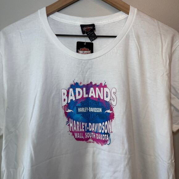 Harley Davidson Sturgis Black Hills Rally 2022 Wolf T-shirt White Size X-Large - Picture 2 of 7